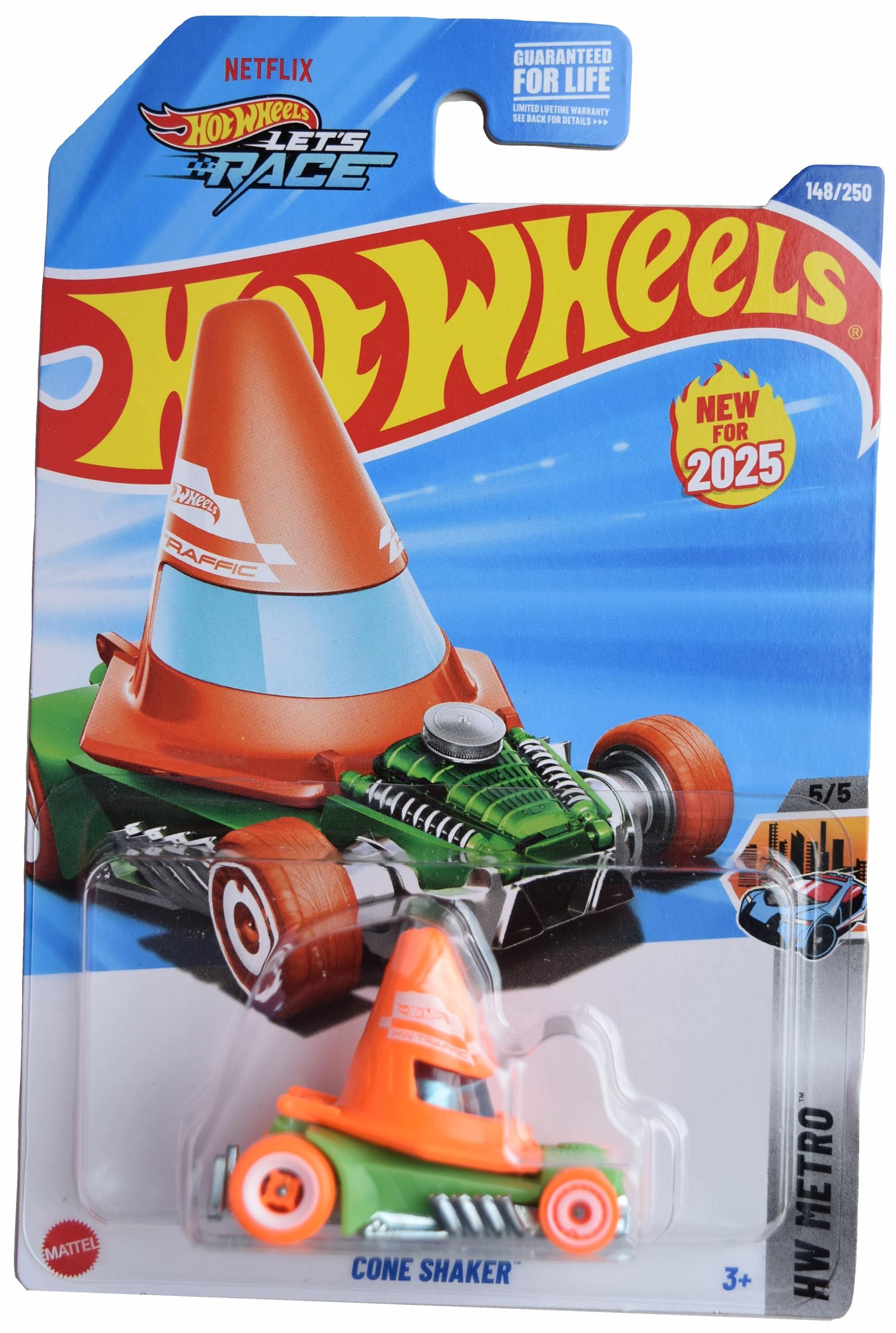 HWさま Hot Wheels Cone Shaker, HW Metro 5/5 [Green/Orange] 148/250
